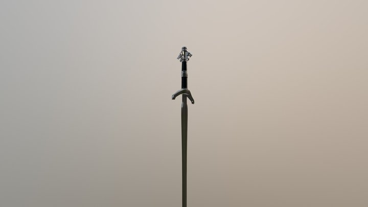 The Witcher - Geralt sword 3D Model