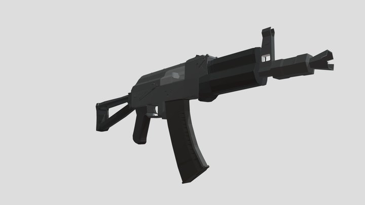Ak47-u 3D Model