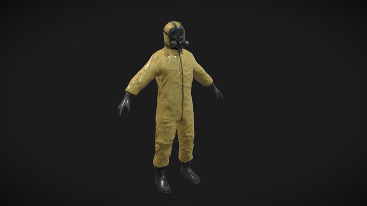 BioSuit Character Rigged 3D Model