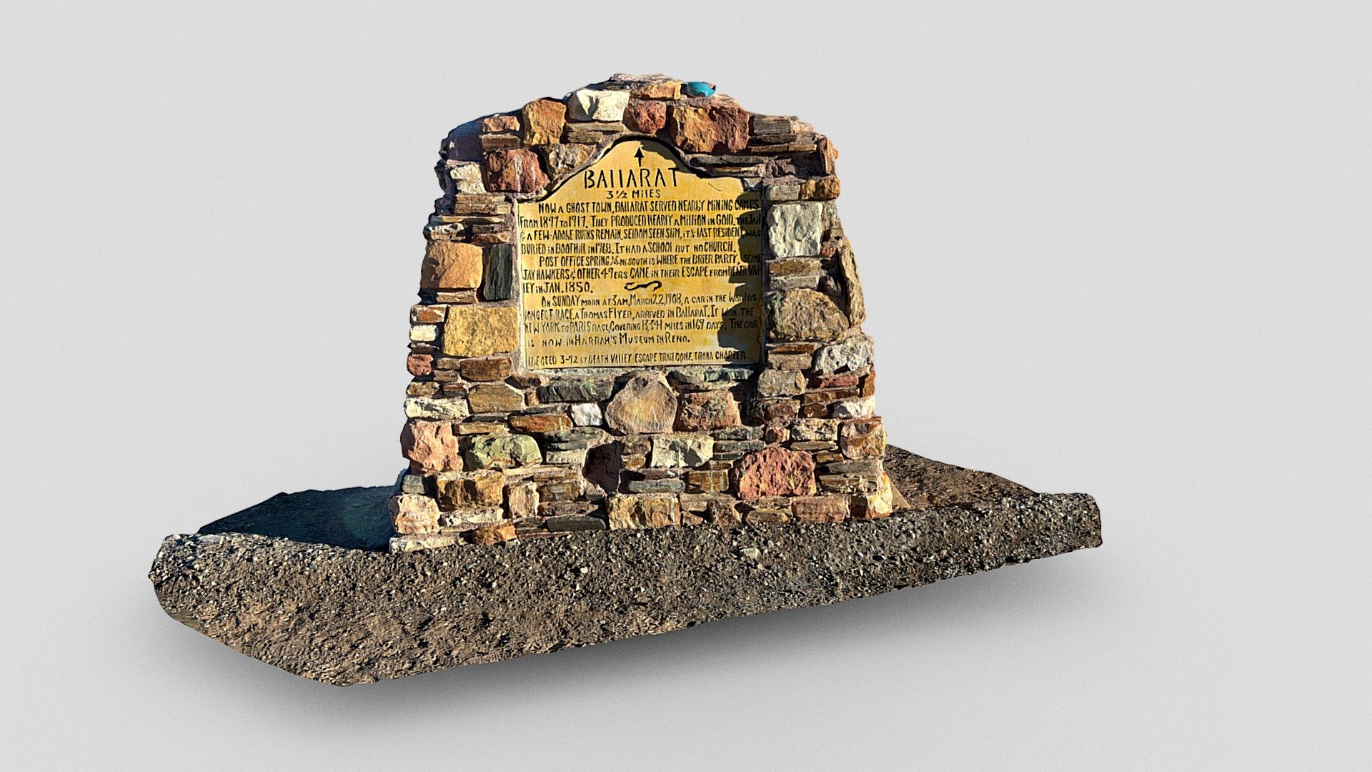Ballarat commemorative plaque