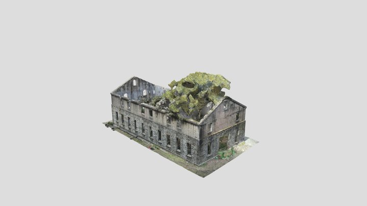 魚雷発射試験場本部跡（Terra版） 3D Model