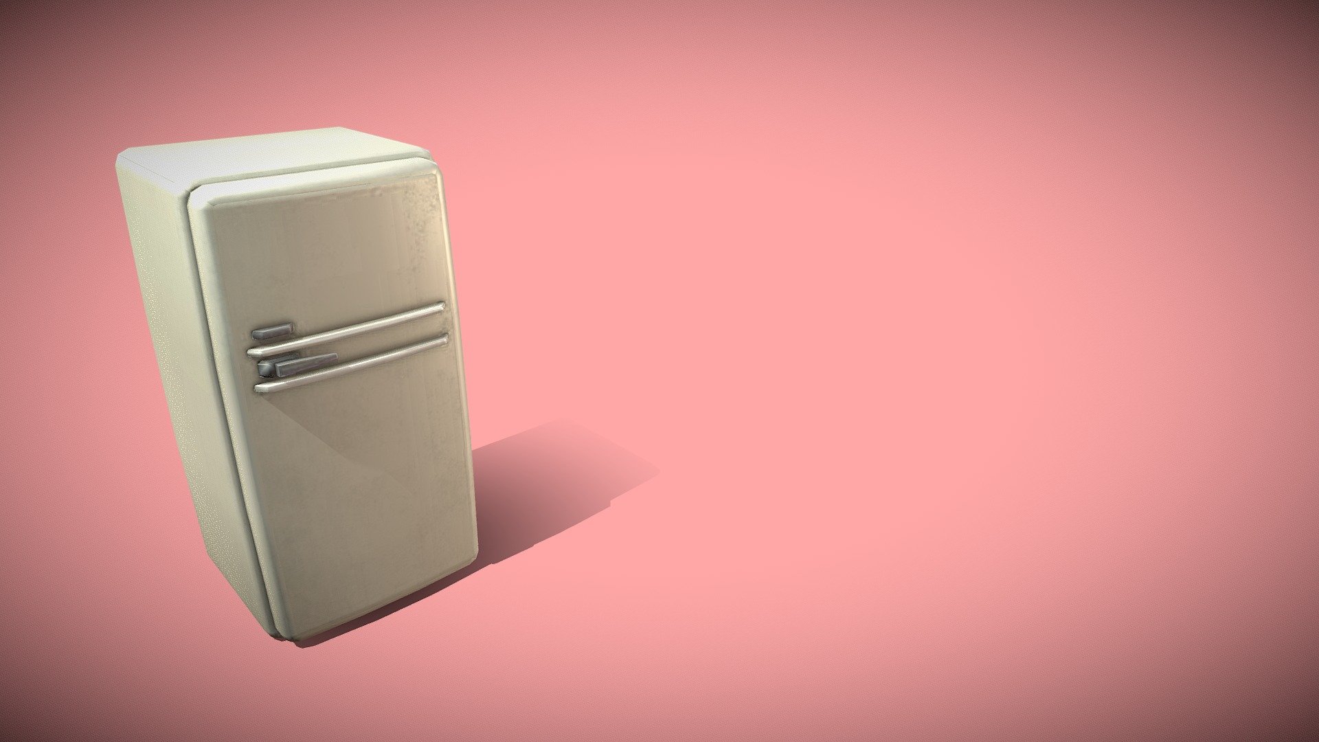 game ready Low Poly Fridge