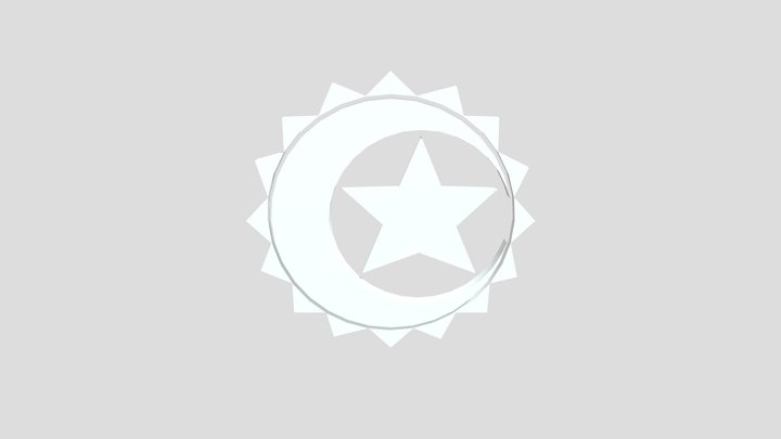 Sun, Moon And Star 3D Model