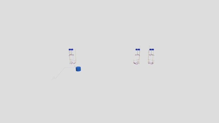 Projeto Hidrossanitário 3D Model