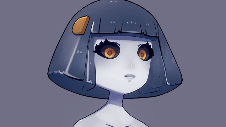 mermaid bust 3D Model