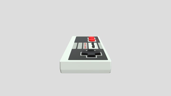 NES_Controller 3D Model