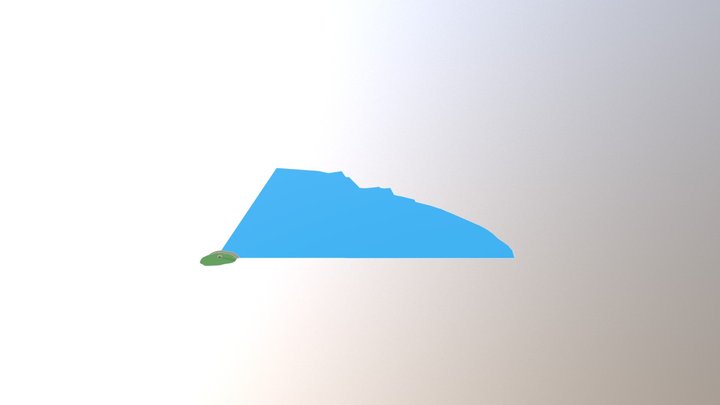 Small Tropical Island 3D Model