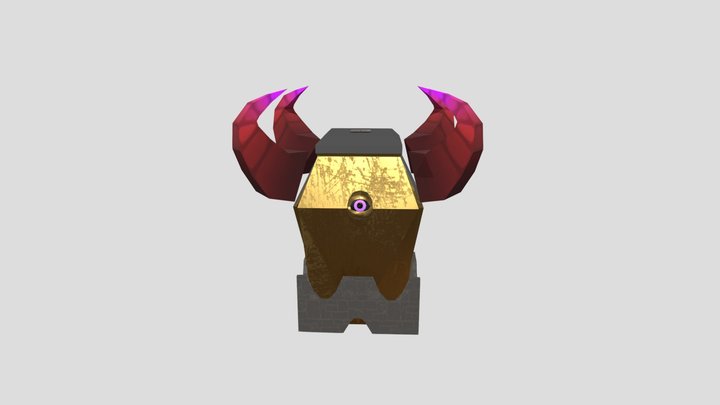 Demon Chest 3D Model