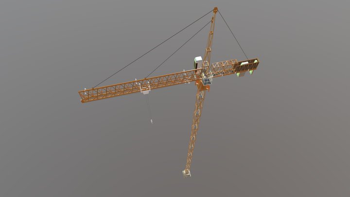 3D Models Tower Crane|Crane|Constructions 3D Model