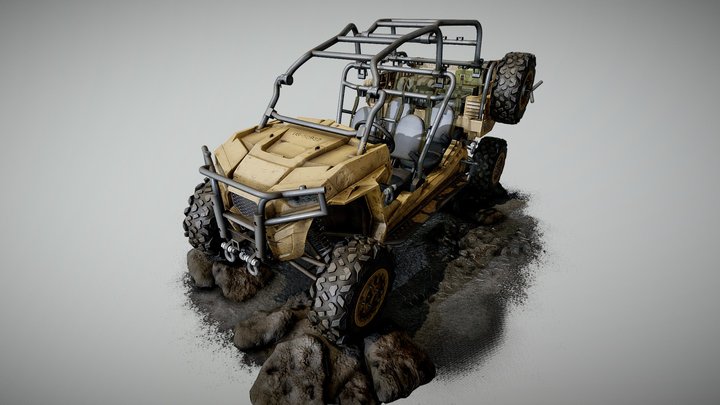 Polaris MRZR D4 | PlayStation 5 ready 3D Model