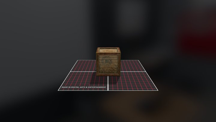 Test Texture On Crate 3D Model