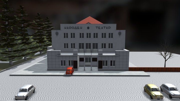 Old National Theater (Стар Народен театар) 3D Model