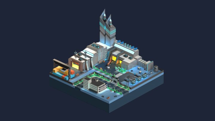 Minerio Factory (Building) 3D Model