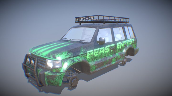 Mitsubishi Pajero 1995 || ORSO mobile game 3D Model