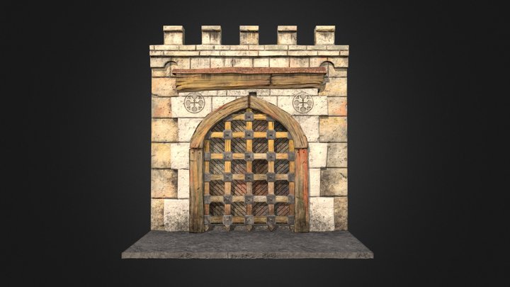 Castle Gate 3D Model
