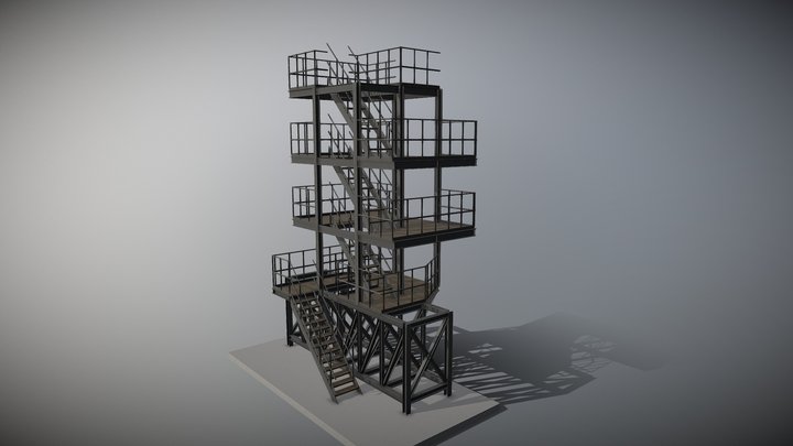 Industrial building 22ib06 3D Model