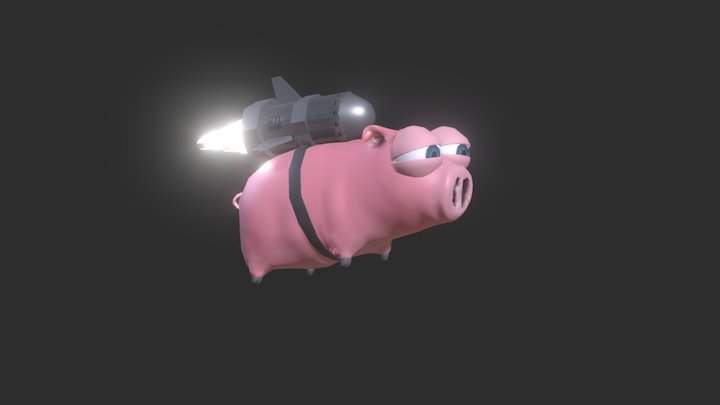 Flying Pig 3D Model