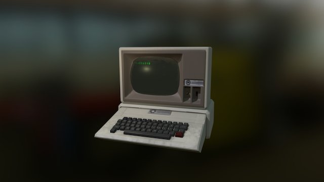 Apple 2 Computer 3D Model