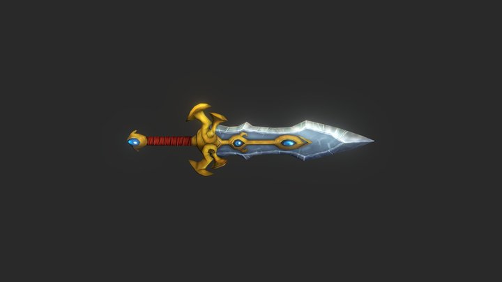 Stylized sword (Warlords of Draenor) 3D Model