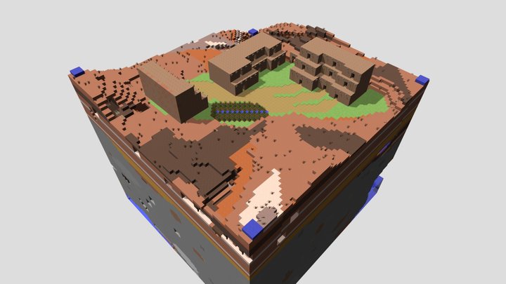 Pueblo dwellings 3D Model