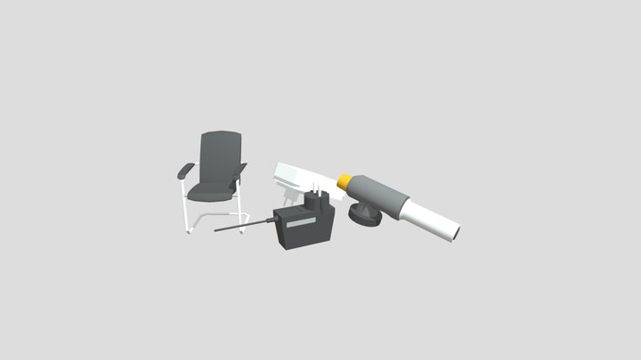 Chair And Objects 3D Model