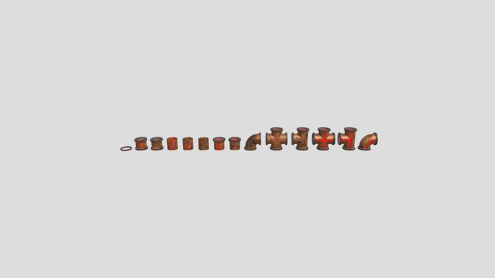 Modular Pipes 3D Model