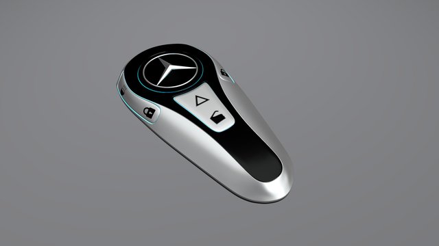 Mercedes Benz Fob Key 3D Model
