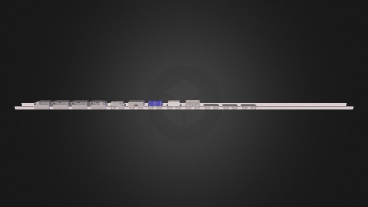 Monorail Train 3D Model