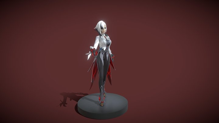 Arlecchino figure 3D Model