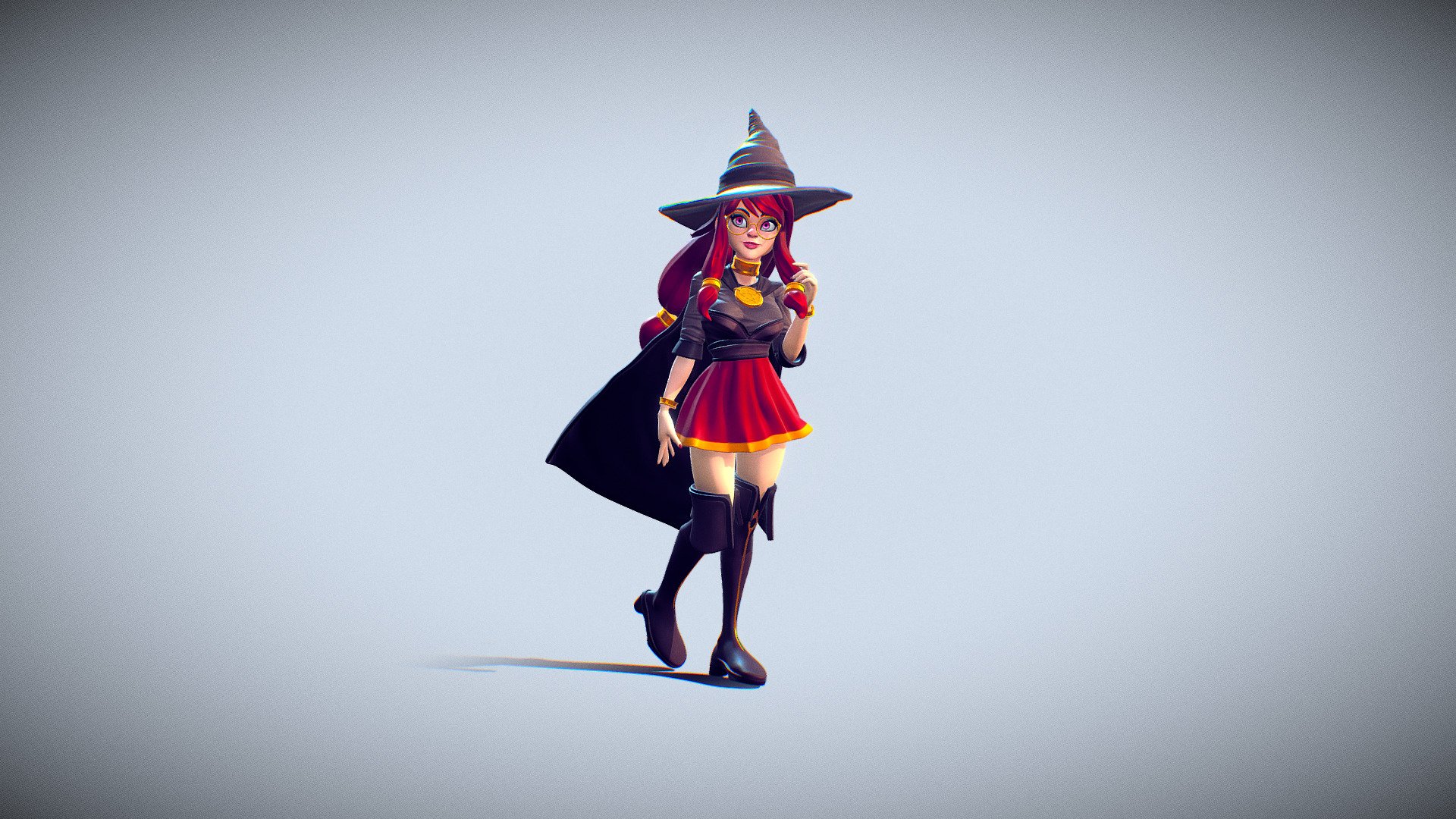 Red Witch 3d Model By Vbrush Bc8b213 Sketchfab