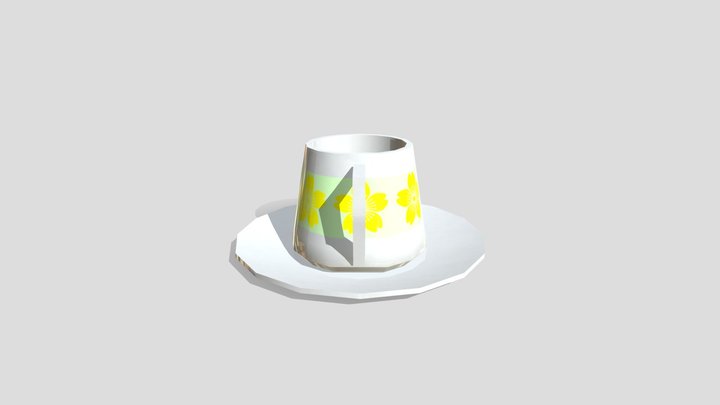 Low Poly Cup 3D Model