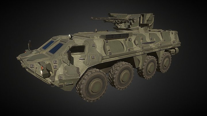 BTR-4E 3D Model