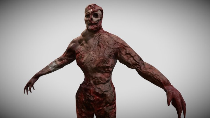 Lumberer character model (zombie) 3D Model