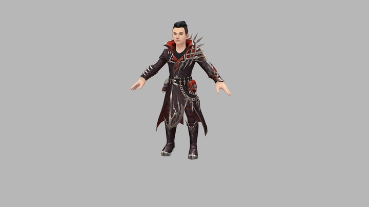 Royal Quest Vampire Costume 3D Model