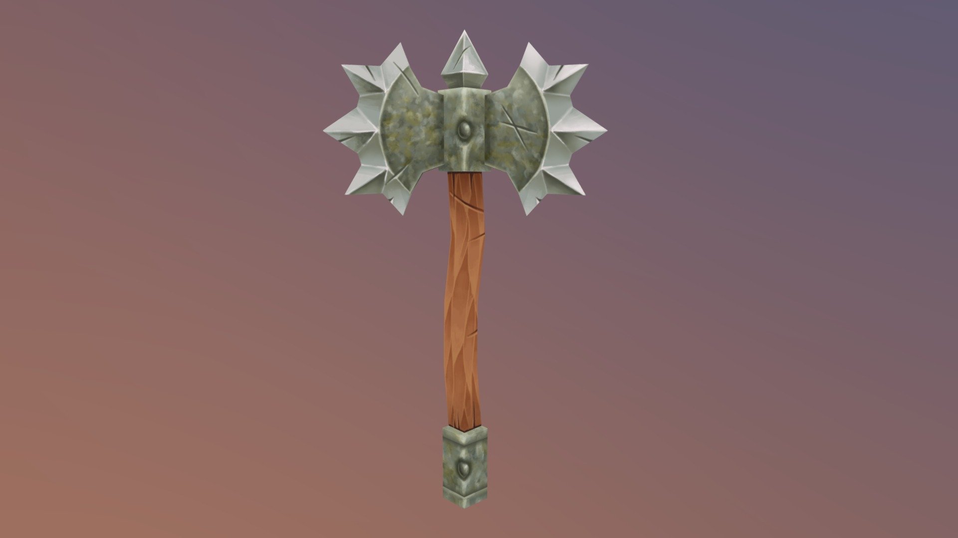 Orcish Double Axe - 3D model by MarcinMakes [bc8e65b] - Sketchfab