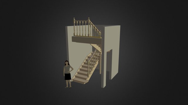 Stairw Walls-01 3D Model