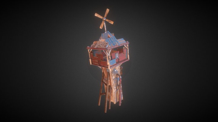 Junk Tower 3D Model
