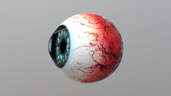 Eye  MOD Blue 3D Model