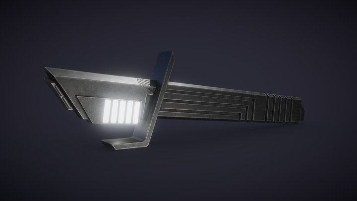Star Wars | Darksaber | Low-Poly Game Asset 3D Model