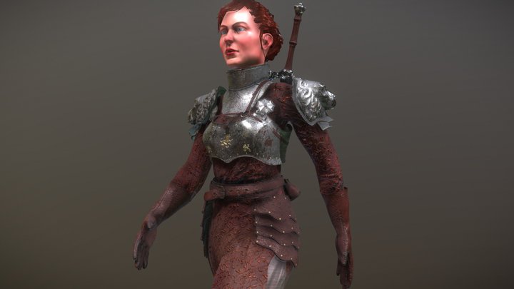 Knight of Roses 3D Model