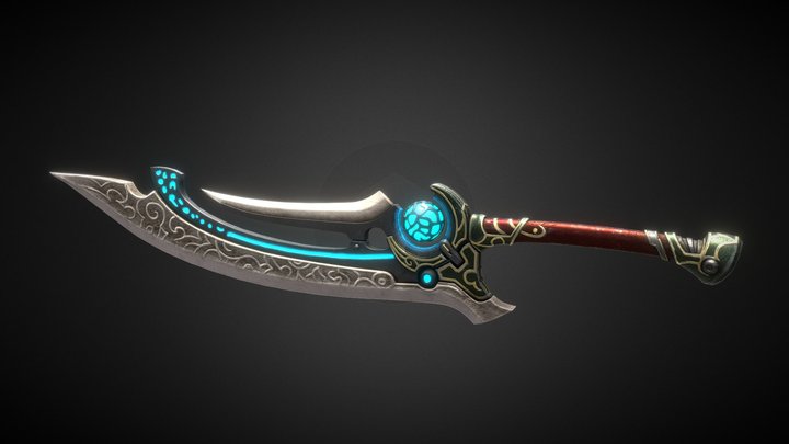 Fantasy Sword 3D Model