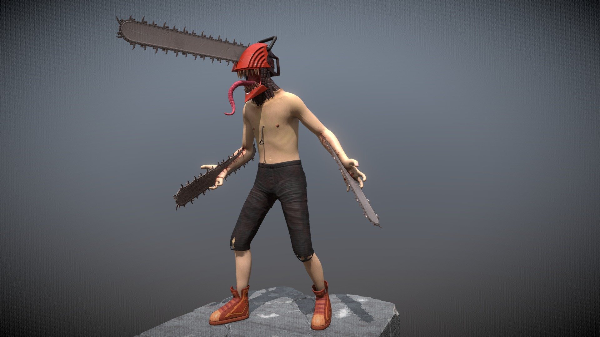 Denji chainsaw man 3d model