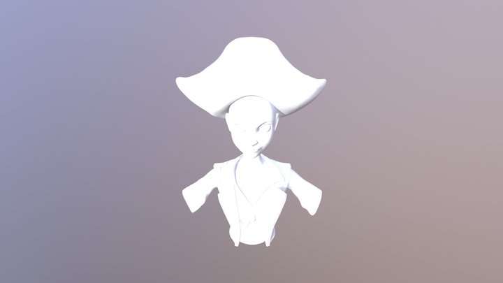 Portfolio 4: Milestone 2 Pirate Model 3D Model
