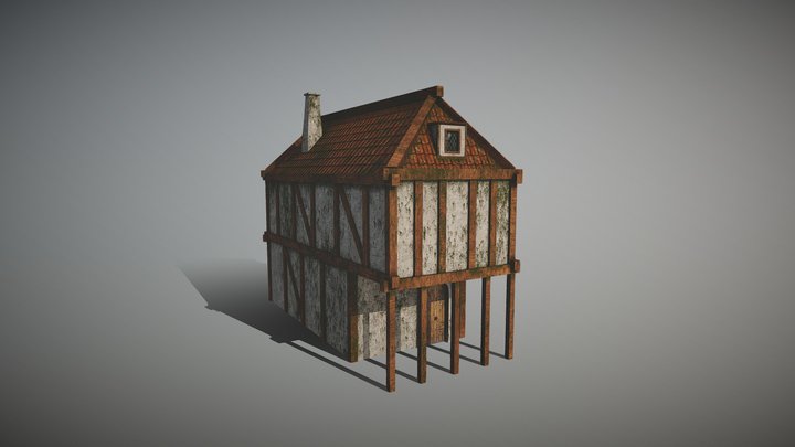 Medieval House 2 3D Model