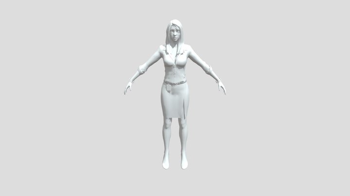 PC Computer - Dead Rising 2 - Rebecca Chang 3D Model