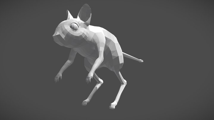 Jerboa/Kangaroo Mouse (Low Res) 3D Model