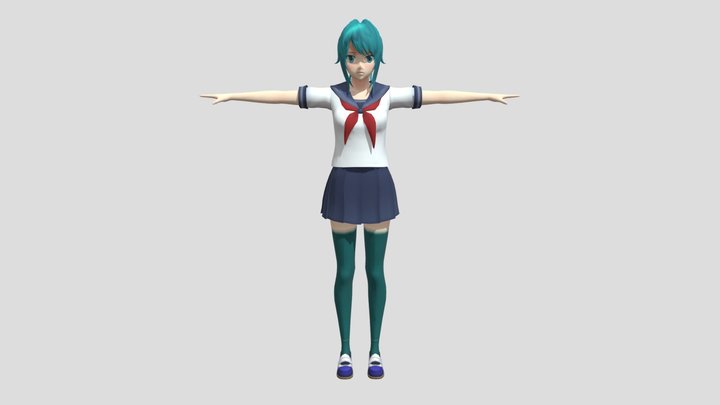 yandere-simulator-base-model 3D Model