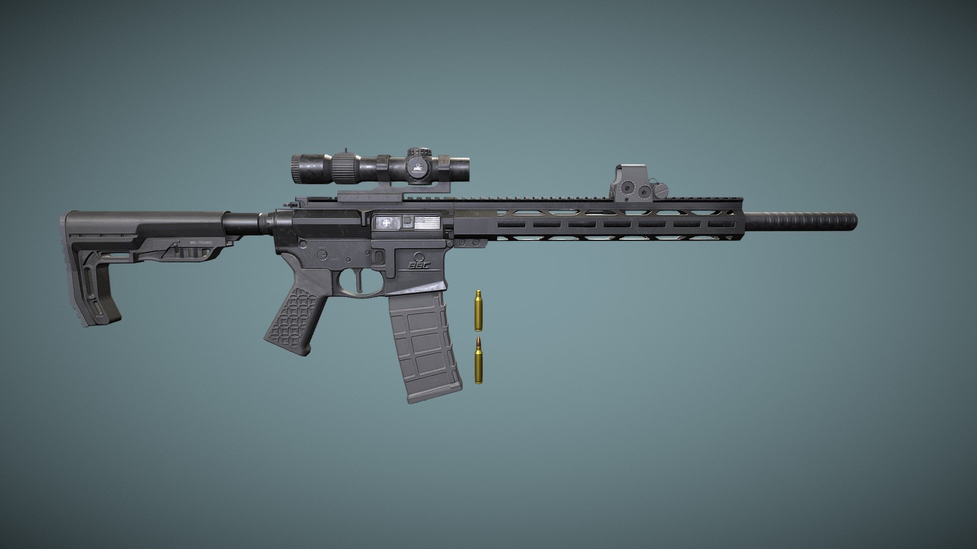 Ar15, free to use. - Download Free 3D model by BlueOxel [bc9465e ...