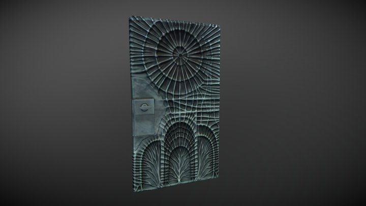 Macabre Sheet Metal Door 3D Model