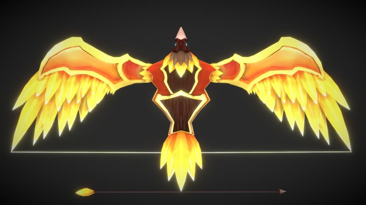 Game Art 1 Weapon: Phoenix Bow 3D Model